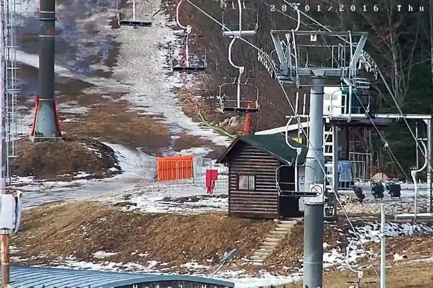 Ski lift operations at the Bjelašnica Olympic mountain in 2016