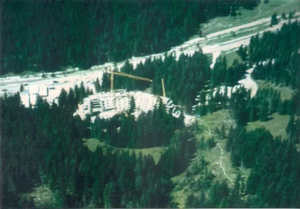 Construction of the Hotel Igman for the Winter Olympics, 1982.