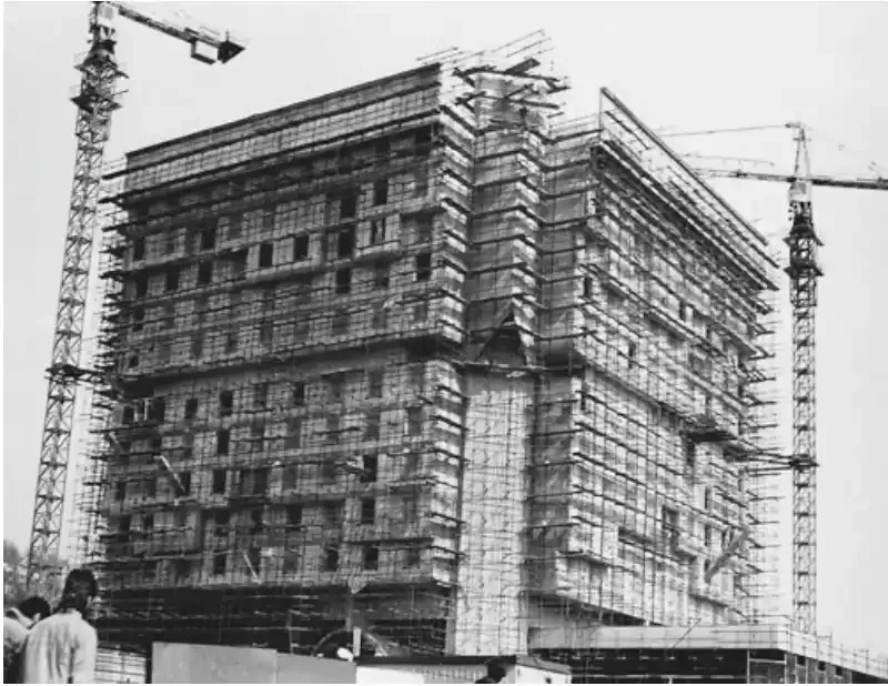 Construction of the Hotel Holiday in Sarajevo, 1983