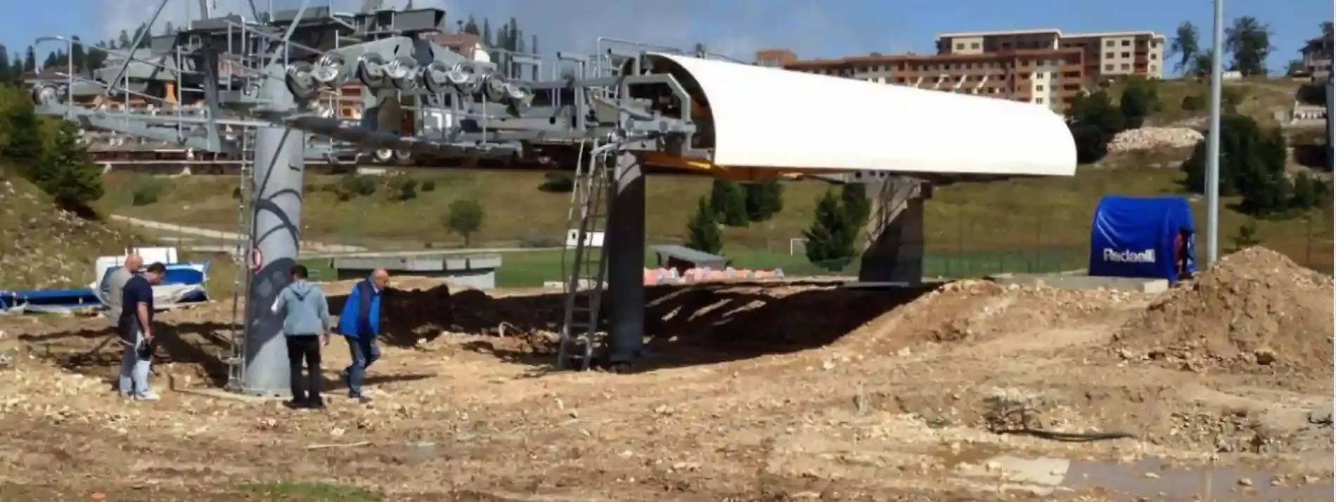 Construction of the new three-seater chairlift at Bjelašnica in 2017