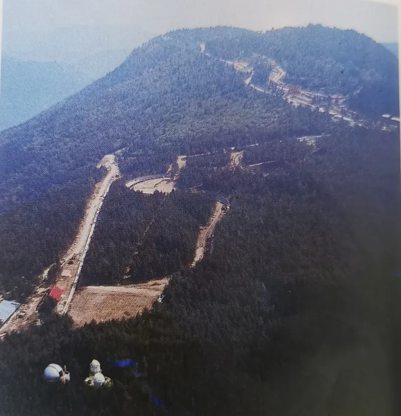 The winding Trebević bobsled track ahead of the 1984 Olympics, 1983