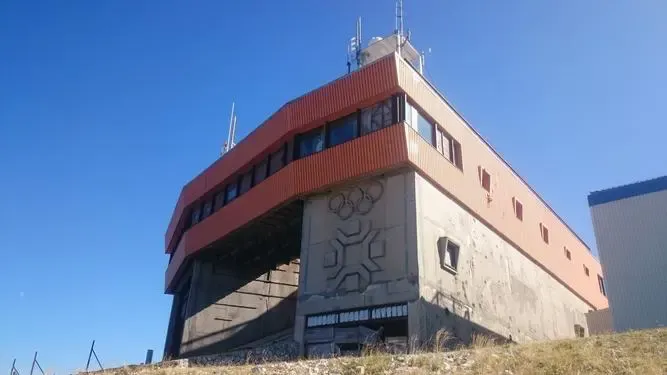 The Olympic start house at the Bjelašnica summit in 2020
