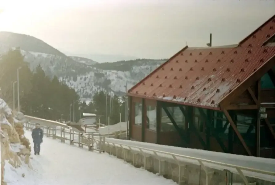 The start of the Trebević bobsled track in 1983