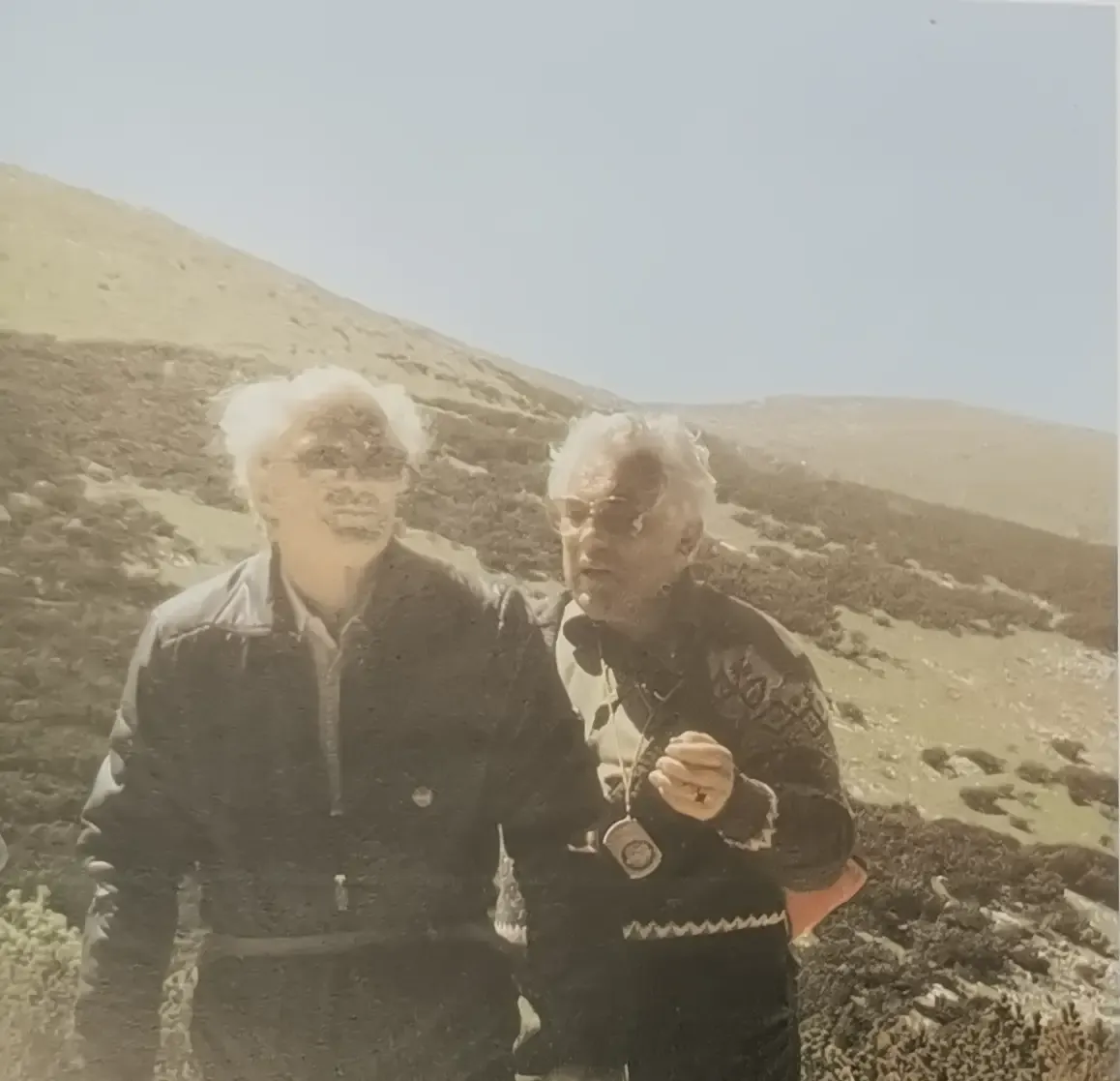 Richard Plattner and Hubert Spiess inspect the Bjelašnica Olympic site, 1982