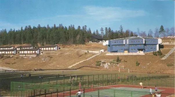The Bjelašnica press center and Olympic apartment houses in 1984